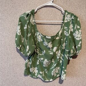 Sienna Sky Green Floral Blouse
